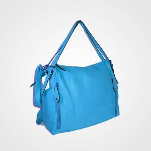 Bright Red Bag - blue